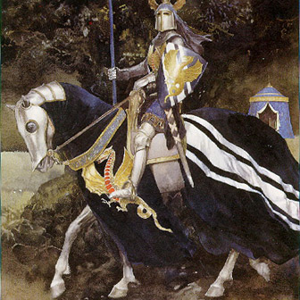 Knight on horseback